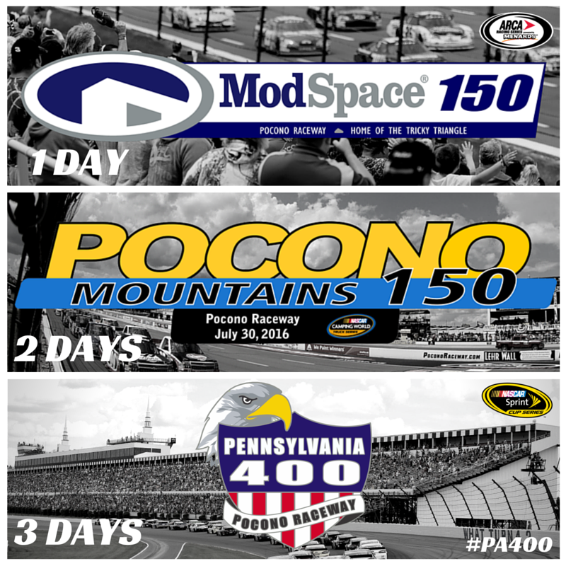 PoconoRaceway's tweet photo. We are ONE DAY away from racing!
🎉 😁 🏁

COUNTDOWN:
1 Day - #ModSpace150
2 Days - #PoconoMtns150
3 Days - #PA400 https://t.co/Ao9woqBnUJ
