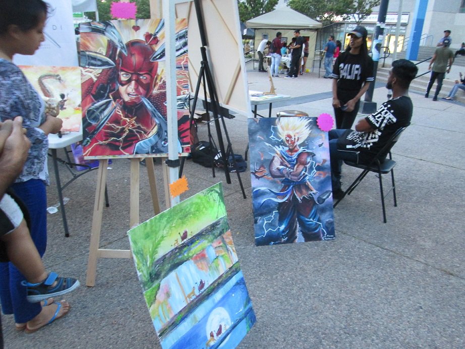 HelenStratigos1's tweet photo. Superheroes theme in Scarborough. :) Great artwork seen @ Sri Lankan festival #kothufest: #ScarbTO #TOarts @scararts https://t.co/EOV71jDuj5