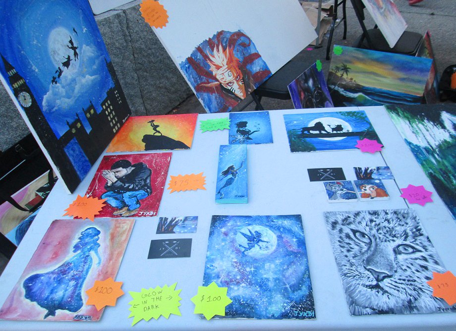 HelenStratigos1's tweet photo. Superheroes theme in Scarborough. :) Great artwork seen @ Sri Lankan festival #kothufest: #ScarbTO #TOarts @scararts https://t.co/EOV71jDuj5