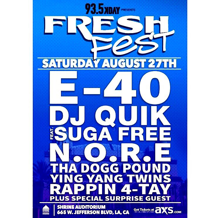935KDAY's tweet photo. Grab your tickets for #FRESHfest2016  at https://t.co/acUPz6vlEW or at @shrinela box office, open today 11-5pm https://t.co/MOl1xqlhCd