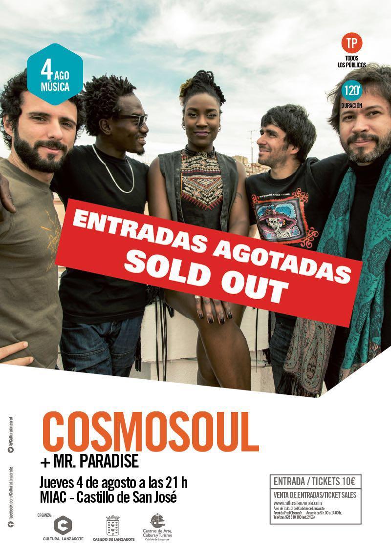 Agotadas entradas Cosmosoul en Lanzarote #CosmoSoul <a href="/CulturaLanzarot/">Cultura Cabildo Lanzarote</a> <a href="/LostParadis3/">LOST PARADISE PRO.</a> <a href="/Cosmosoul/">Cosmosoul</a> <a href="/EPCanarias/">EuropaPress Canarias</a> #lanzarote