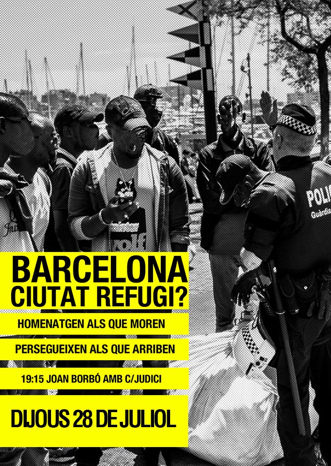 Prou racisme institucional, solidaritat amb els manters! Estem fartes de la doble cara de l'Ajuntament <a href="/TrasLaManta/">Tras La Manta</a>