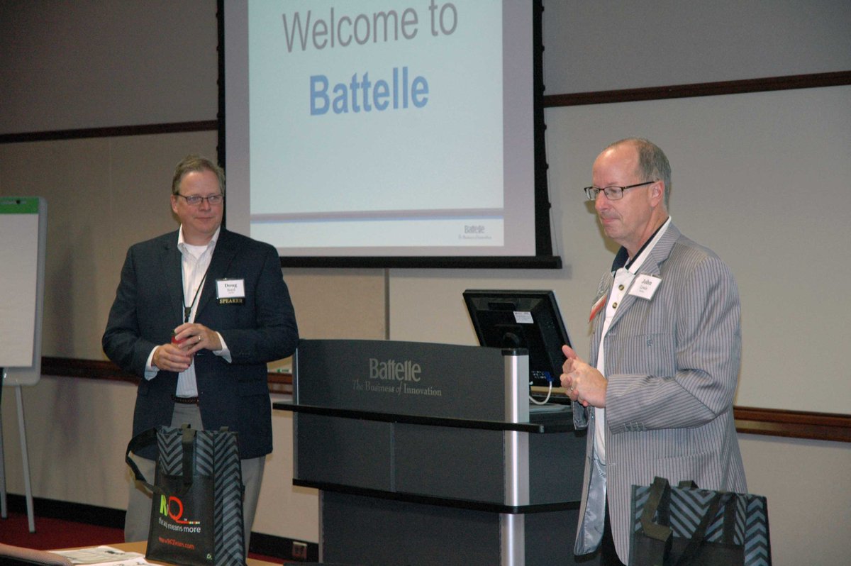 Battelle's tweet photo. Kicking off @BioOhio #FDA #meddevice event with @RQExperts today #JohnLewis #SteveKeverline #DougBoyd https://t.co/yVeEaab9kV