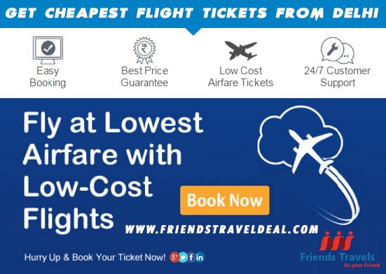 FriendsTravels_'s tweet photo. Booking Start ! Get Cheapest Flight Tickets From Delhi with #FriendsTravelDeal
#FlightTickets
#FlightsFromDelhi https://t.co/D9Liz874lW
