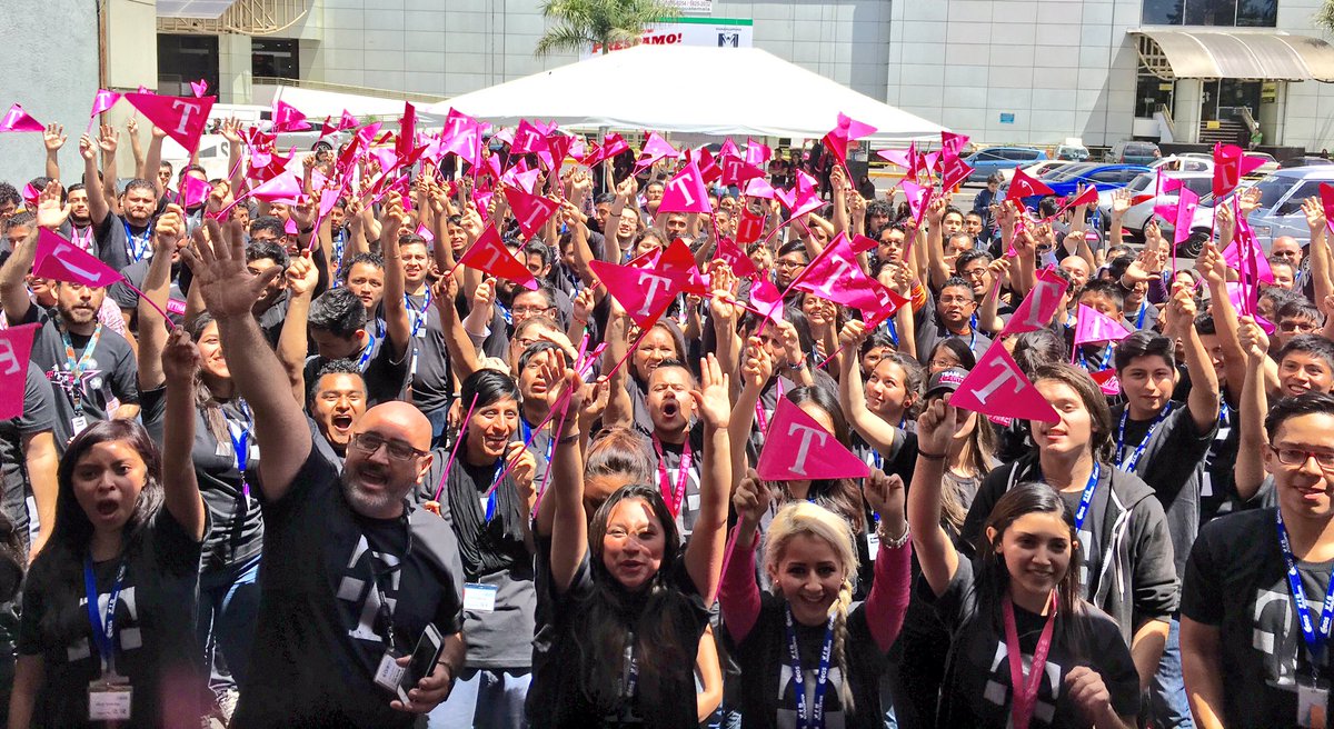 CallieField's tweet photo. So proud of our @TMobile Customer Care team! We received our highest @JDPower score EVER!!#WeWontStop #FamousForCare https://t.co/EF2Fzs1LM4