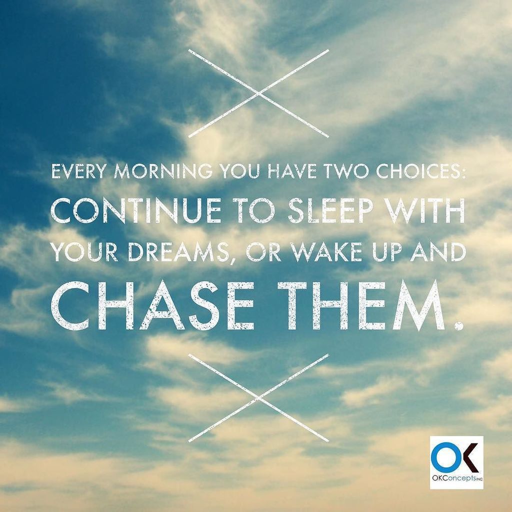 OKConcepts's tweet photo. We're chasing our dreams, are you? https://t.co/vngnsTrgWM https://t.co/MzooQQR45Q