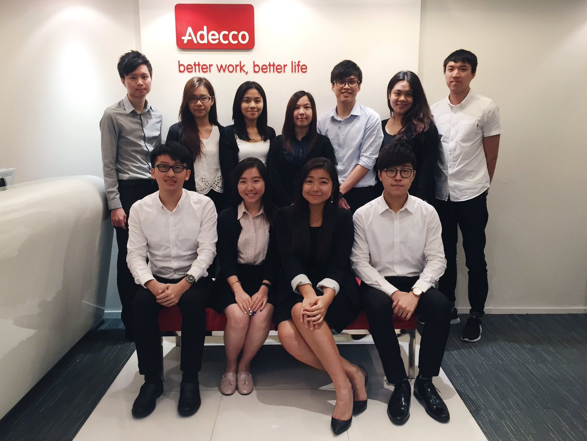 samxspencer's tweet photo. #SammiMakForCEO and her fellow interns. Thank you for all the supports !!! #Leadership #Engagement #AdeccoHongKong https://t.co/3arg7dGShQ