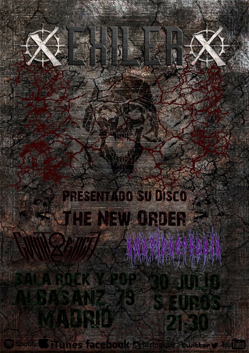 anatidaephob1a's tweet photo. Vamos lokoh! El sábado a liarla! @ExilerBand @counteractt @anatidaephob1a en #RockNPop Madrid! #metal https://t.co/Bshp2CU0Q6