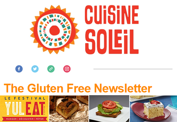 Beep Beep, our summer #GF Newsletter's out! 3 course healthy dinner and @FestivalYULEAT ! eepurl.com/b_zBD1