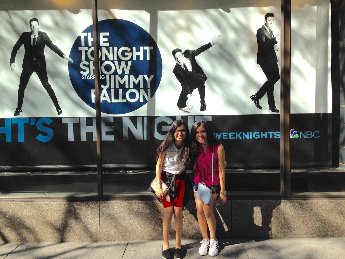 NishNaik3's tweet photo. So excited for @FallonTonight starring @jimmyfallon #TonightShow 

Love,
Your Texan gals https://t.co/F5Wj2OPsgi