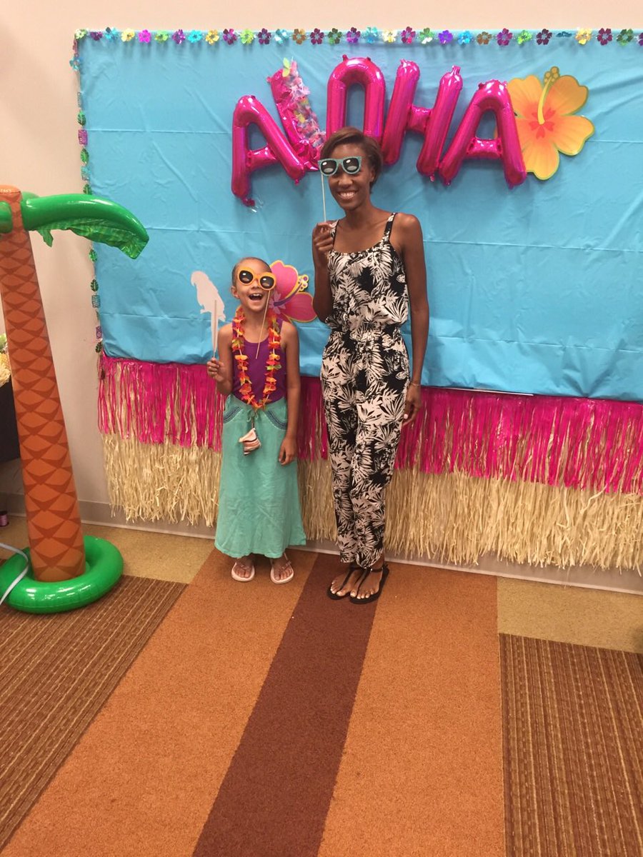 ChristinaABeyer's tweet photo. Feeling very festive today with our @witatl #WITgirls #alohaJH @jackson_healthcare BTS https://t.co/0ny8FwWrGd