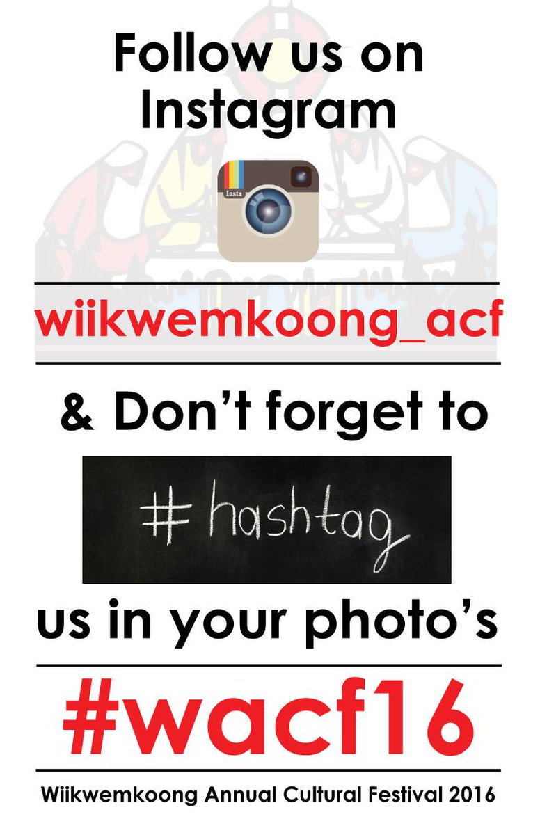 annualcultural's tweet photo. Instagram! @wiikwemkoong_acf #wacf16. Twitter! @annualcultural Faceboook! OUR HASHTAG #wacf16 for photos and posts https://t.co/O7DcsGJNvj