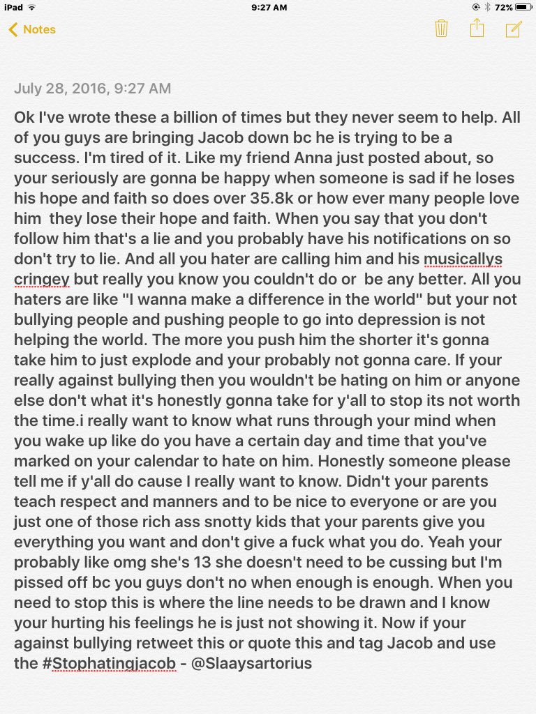 Heyo_mendes's tweet photo. #stophatingjacob #stophatingjacob #stophatingjacob #stophatingjacob #stophatingjacob @jacobsartorius https://t.co/iS93r55MMt