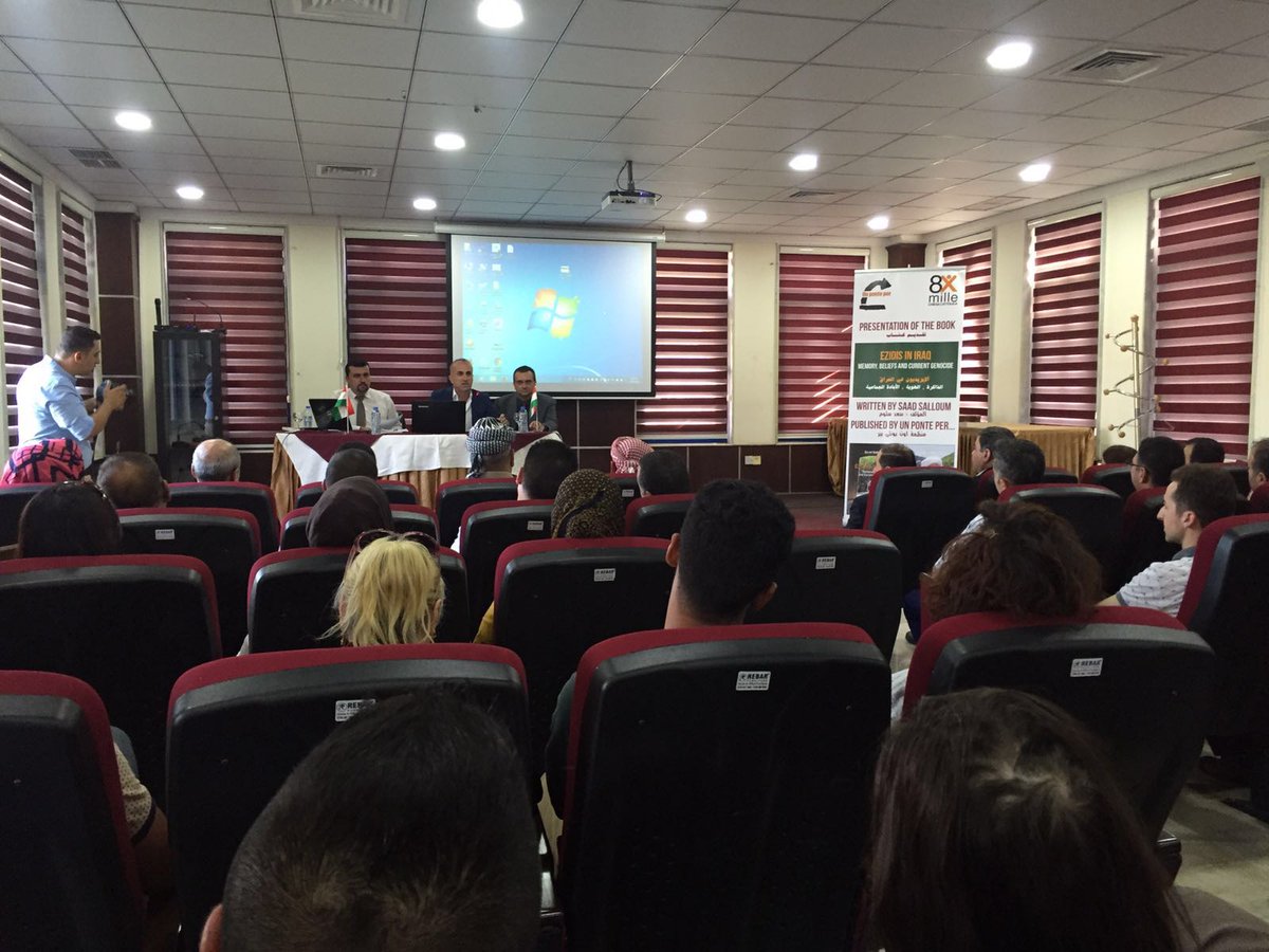 UnPontePer's tweet image. A Dohuk la presentazione del nostro libro sulla comunità ezida: unponteper.it/ezidi-iraq-un-… #Iraq #WithIraq