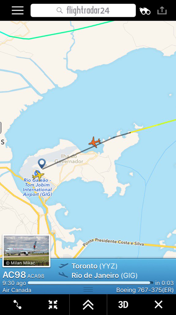 taylor_briggs's tweet photo. @mattystick @amandaamy87 you are on final approach. Good work welcome to Rio de Janeiro! #ac98 https://t.co/dzypFs2Dcm