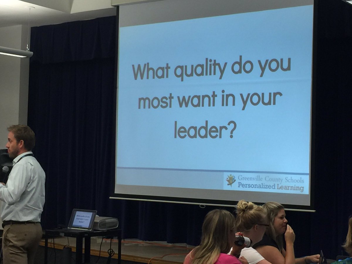 EdTechGCS's tweet photo. Educators share what qualities they most want in their leader at #personalizedlearningacademy https://t.co/w5wqvJabW3