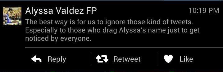 BitchPinay's tweet image. So ang gusto mo pala ikaw lang ang manggamit ng name ni alyssa valdez ganon ba, keiren/avu? #StopLookandListen ✋👀👂😏