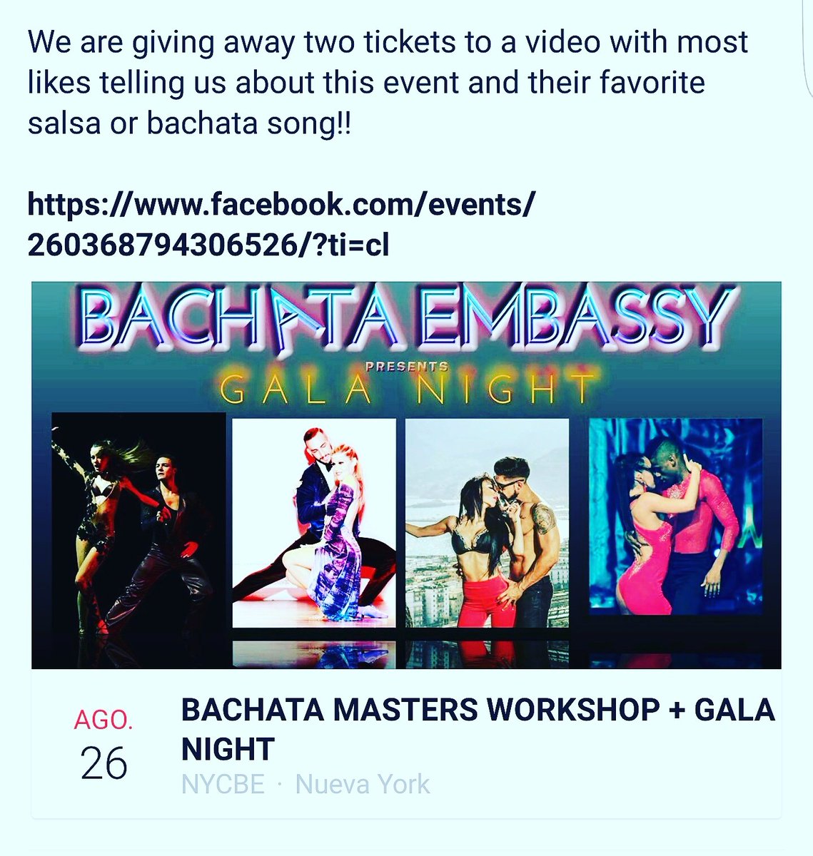 marielabachata's tweet photo. #newyork #bachata #univision #sexy #gala #bachateame #romeosantos #salsa #bailando  #latindance #dancecongress https://t.co/I3EUMpcrMG