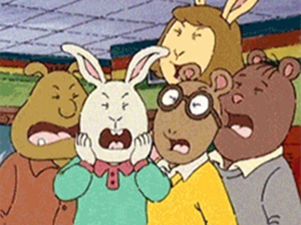 MrJuggSeason's tweet photo. "THERES A MEETING IN MY BEDROOM"
Arthur: "Bedroom"
Buster: "Bedroom"
Binky: "Bedroom" 
The Brain : "Bedrooom !" https://t.co/8gOeMMB32B