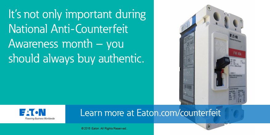 ETN_Electrical's tweet photo. Stats from @CustomsBorder show a rise in counterfeiting. Learn more https://t.co/9wKipG1MFX #OperationAuthentication https://t.co/fqXEvukb9y
