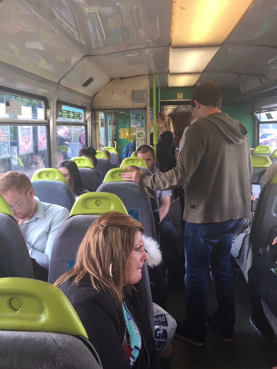LeanneWood's tweet photo. .@ArrivaTW -very frustrating to have limited stops & to travel on overcrowded train
#LetUsOff #RhonddaDeservesBetter https://t.co/YegEyR2QTJ
