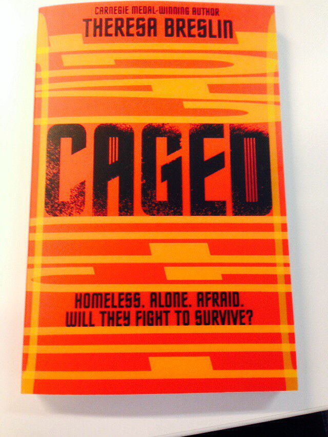 Gorgeous copy of CAGED by <a href="/theresabreslin1/">Theresa Breslin</a> has arrived on my desk. Publishing 1st September!