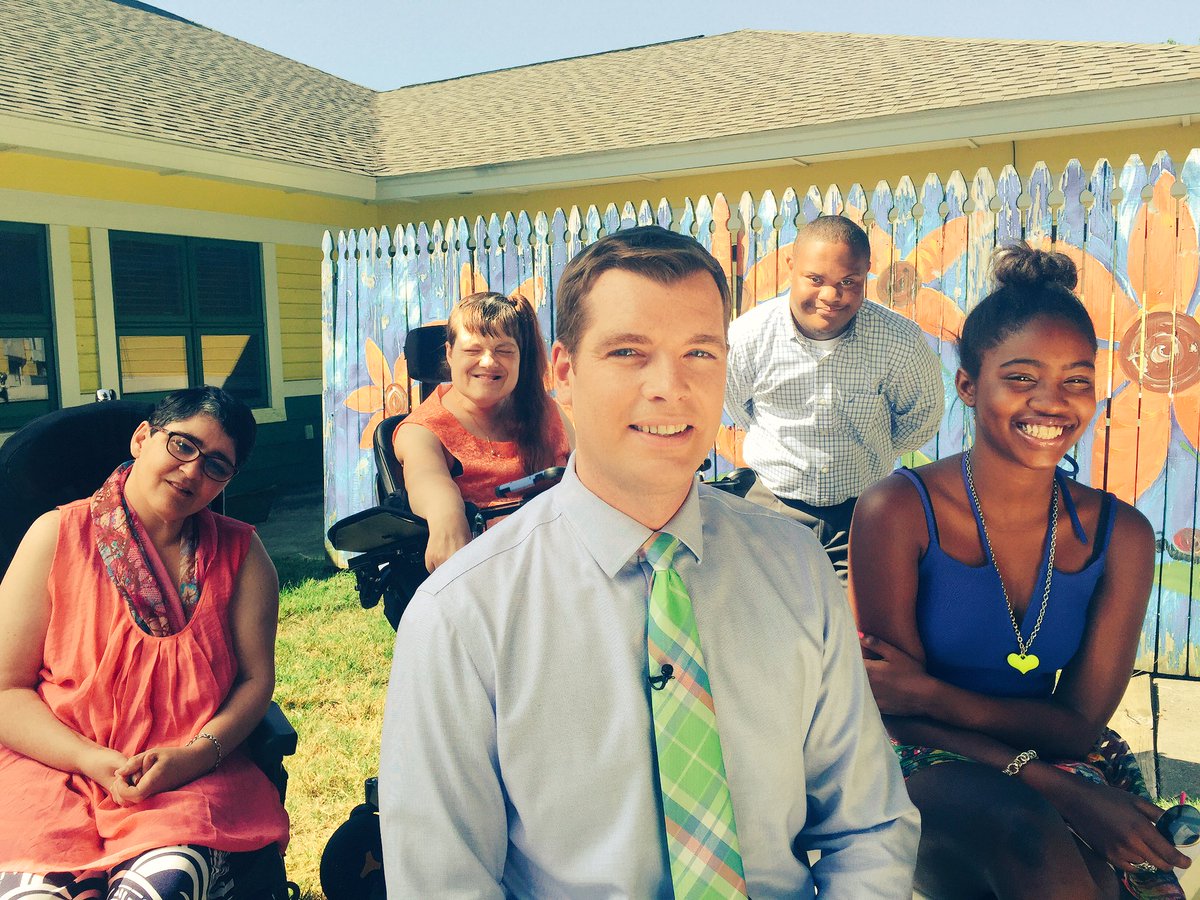 KevinCampbellNC's tweet photo. Spent the morning w/some very special people from @EasterSealsUCP. Stay tuned for info about @wsoctv and #WalkWithMe https://t.co/GjBsfGKkIc