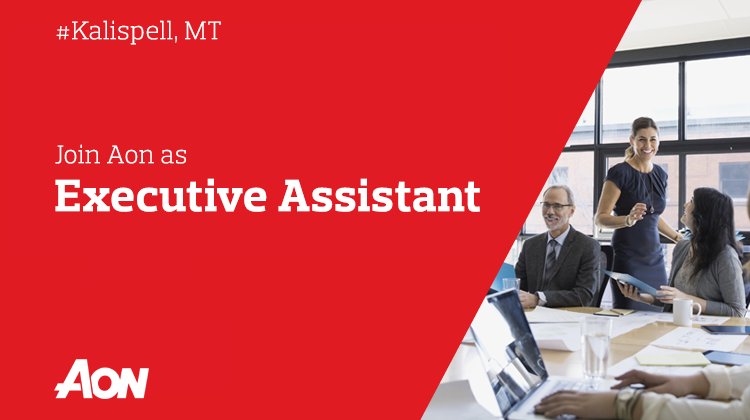 AonCareers's tweet photo. Great #ExecAsst #job opportunity with #Aon in #Kalispell, MT! https://t.co/2yMHHU4IOx @aoncareers #AAjobs #EAjobs https://t.co/I18o93RHdF