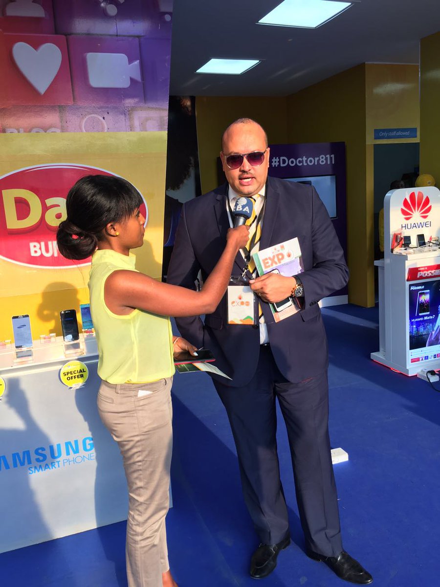 Our own <a href="/anumino/">Alain Numa</a> now live <a href="/rbarwanda/">Rwanda Broadcasting Agency (RBA)</a> from MTN expo stand, Join us at Expo.