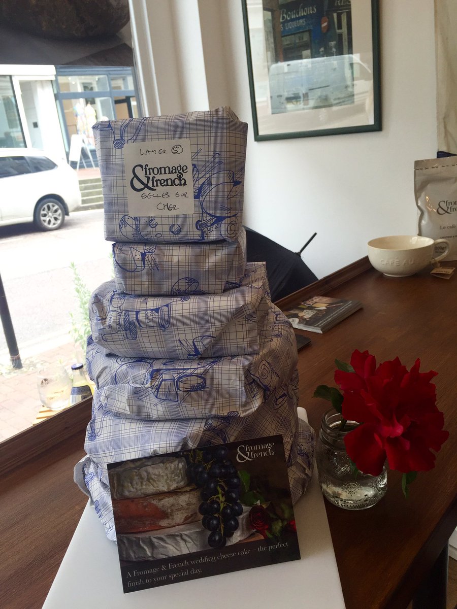 Fromage_French's tweet photo. All packed up and ready to go! #cheese #wedding #cake https://t.co/w2SJTkbtKs