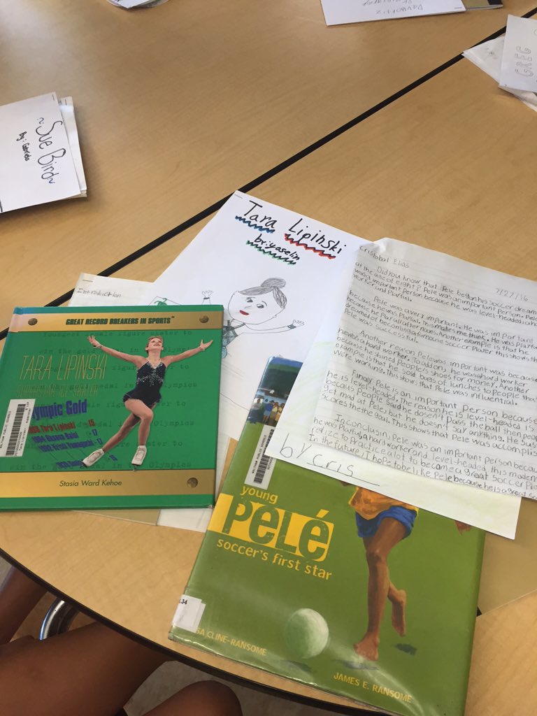 Great work Stanley program.Really proud: tchrs & sts! Impressive writing 2 complex text w/ Olympictheme #onewaltham
