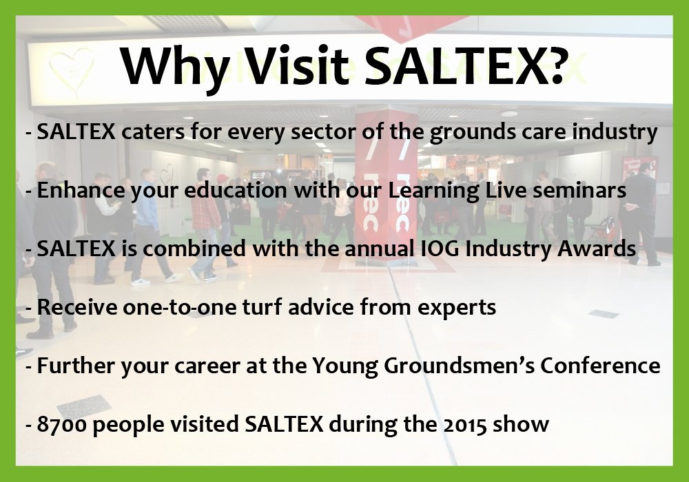 SALTEX_show's tweet photo. 6 reasons to visit #SALTEX16!
Register for this year's exhibition here: https://t.co/JA1nnpNMpM https://t.co/ZR7k31FUzt