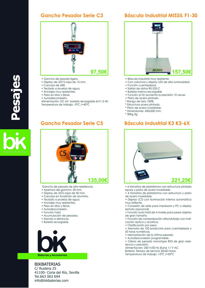 Nuevos productos de pesaje Industrial en nuestra tienda online:
bikbaterias.com/es/catalogo/pe…