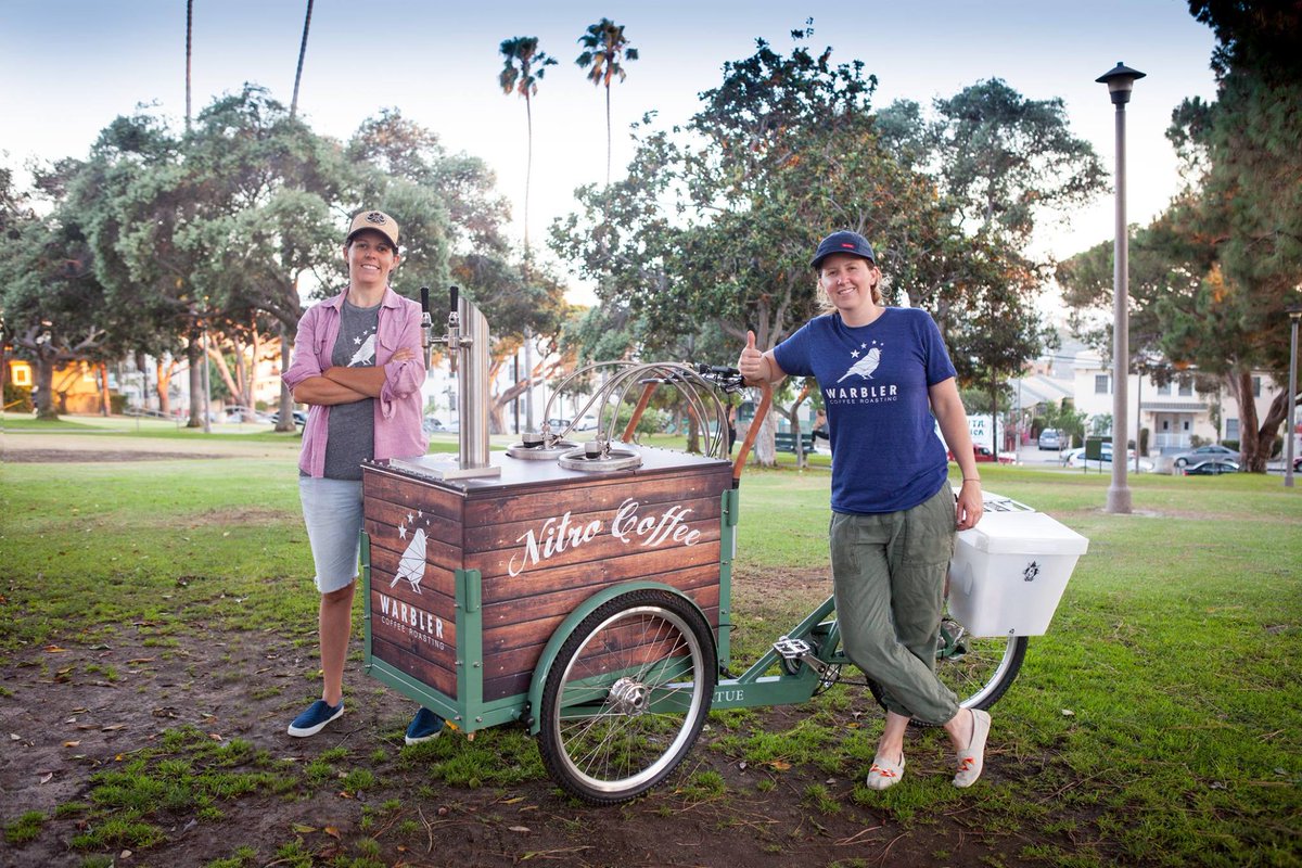 WarblerCoffee's tweet photo. We have our trike & are ready to roll. Soft launching in #LosAngeles SOON! #warblewarble #nitrocoffee #foodtruck https://t.co/bKUDISOSV3
