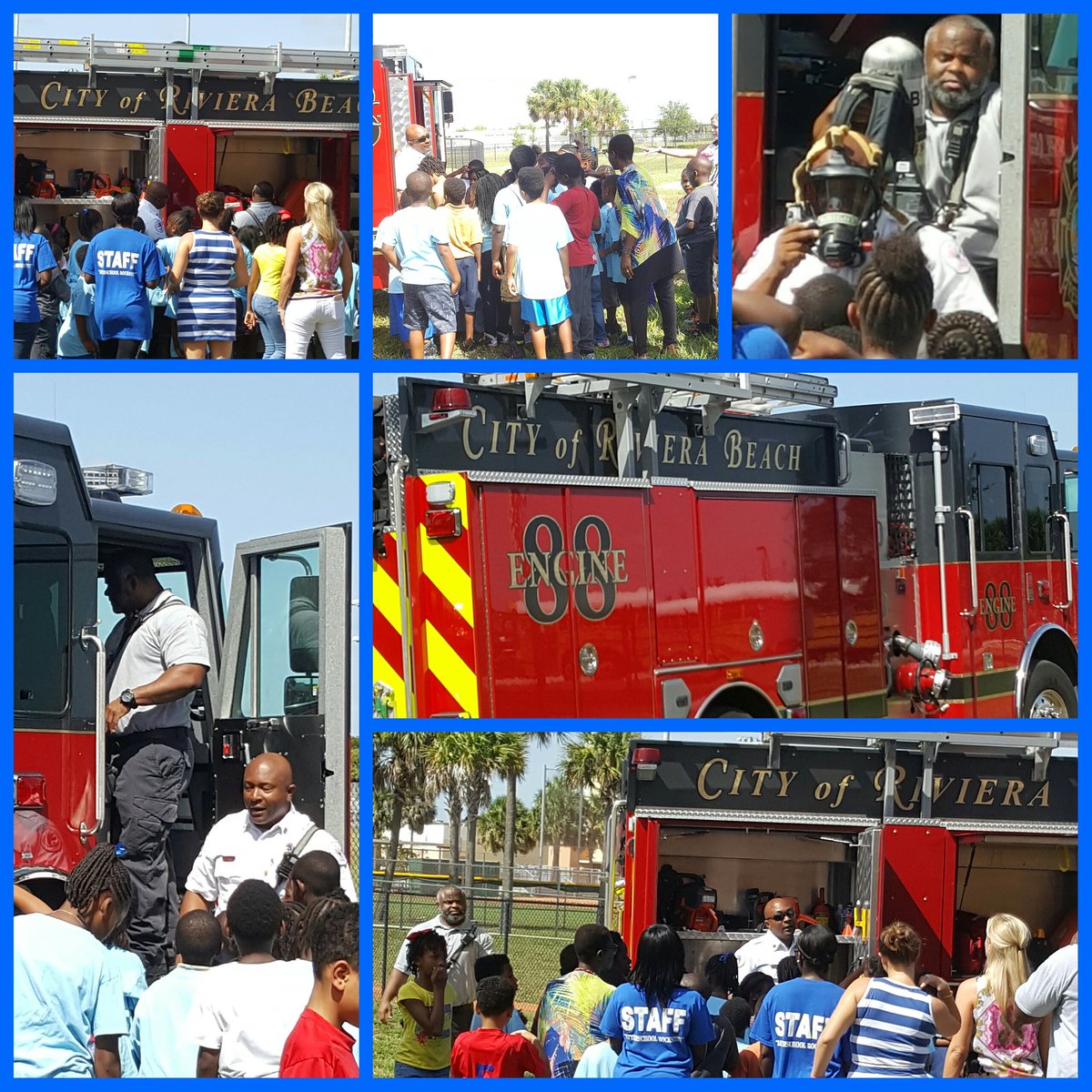 iT3ach_k12's tweet photo. Thank you #RivieraBeach FD @RBFRPIO87 for celebrating our summer reading success!! #pbcliteracy #pbcsummer #RBFRC https://t.co/9BYiNJwWkv