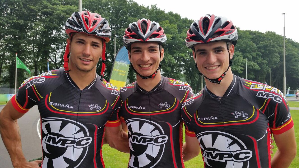 FedPatinaje's tweet photo. #PatinajeVelocidad | Ioseba Fernandez, Sergio García y Jonathan Galar, CAMPEONES DE EUROPA en los 100m sprint https://t.co/q794GUXrhb