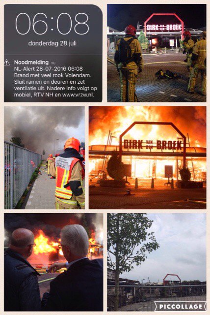 Brandweer klaar met inzet Volendam. Trots op samenwerking <a href="/VrZW/">Veiligheidsregio Zaanstreek-Waterland</a> met partners.Belangrijk om te leren van ervaringen.