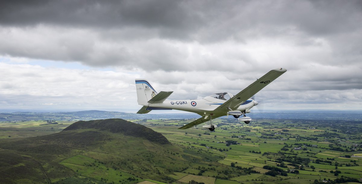 Great view for University Air Sqn Student flying over Slemish Mountain. Want to know more? raf.mod.uk/universityairs…