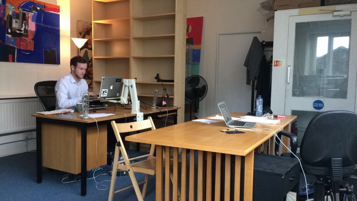 TheNewLevellers's tweet photo. First full office day. Samuel swanked out in a shirt and Nick has turned into a photographer. https://t.co/Drna3r9zJ7