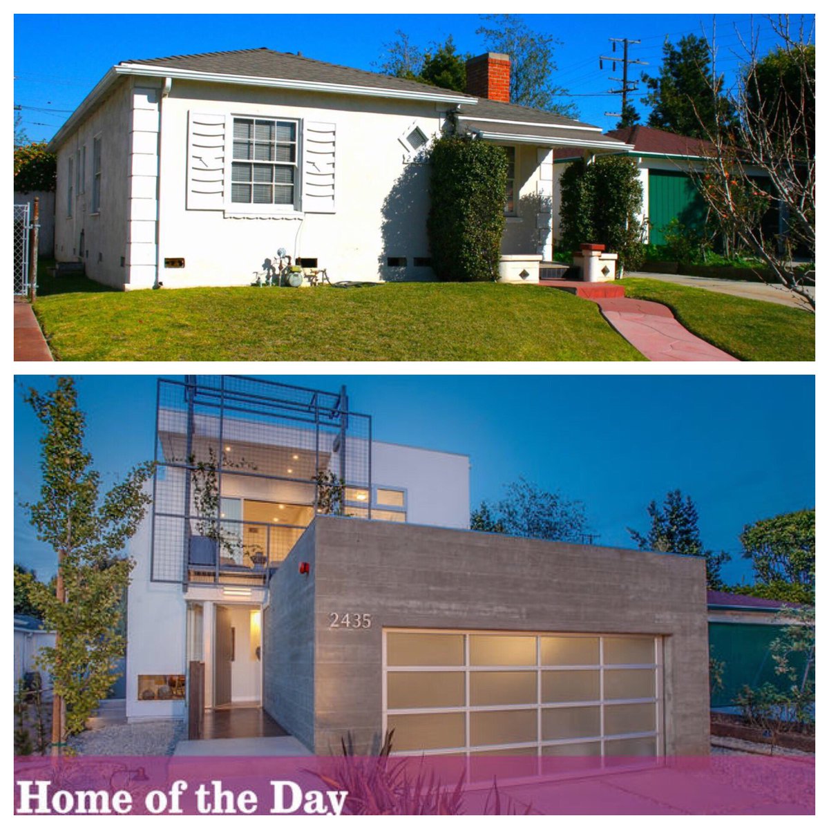 PacificCoveDev's tweet photo. #ThrowbackThursday #beforeandafter #designbuild #luxuryhomes #generalcontractor #moderndesign #homeoftheday https://t.co/guRvcQps1h