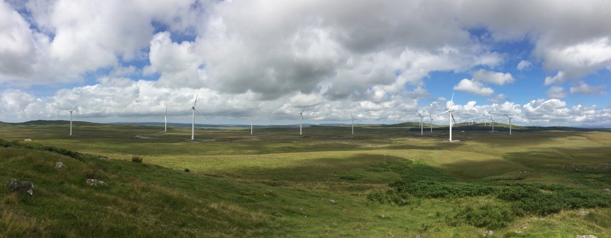 RESGroup's tweet photo. Great shot of @glenchamberWF in Dumfries and Galloway - final stages of commissioning #renewables #solutionwind https://t.co/wrsRpRz148