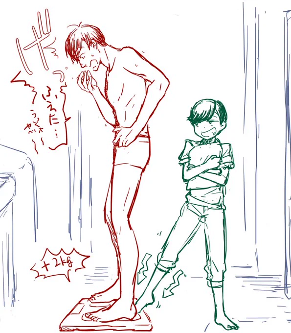 ちったいらくがき(長男後ろ後ろ～～) 