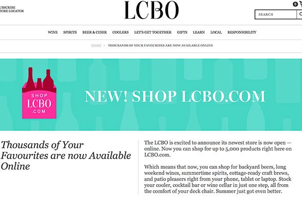Did you hear? You can now by booze online from the LCBO and we're pumped: ow.ly/7GkS302EuOT