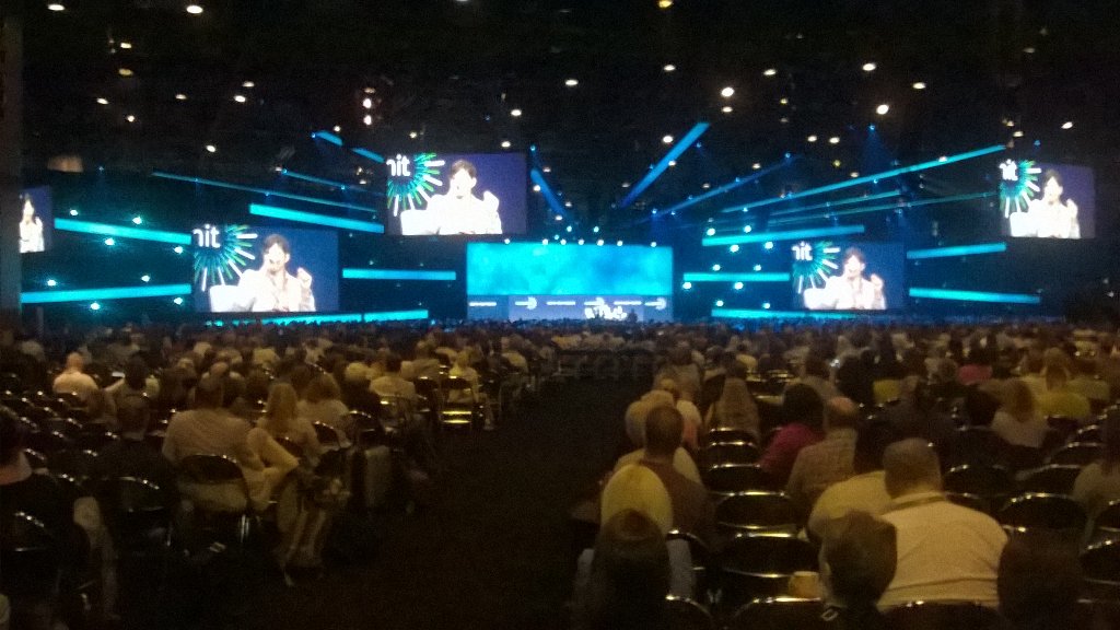 luc_sassatelli's tweet photo. Last Day at #SageSummit. Crowded room for the keynote with Ashton Kutcher. Ignite your passion. https://t.co/dg40BhY2yI