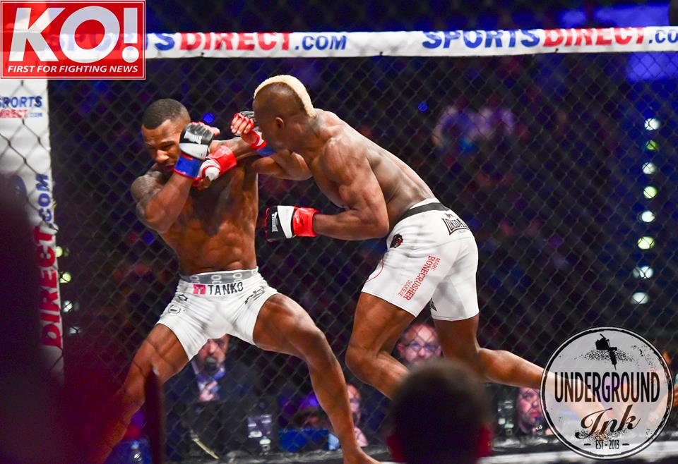 KOTVMedia's tweet photo. The KO from @Marc_Diakiese at #BAMMA25 that made the @UFC take notice - More @bamma pics https://t.co/73mN8I22JM https://t.co/vHgH9YAOqv
