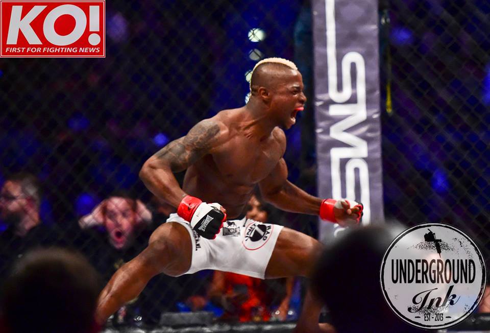 KOTVMedia's tweet photo. The KO from @Marc_Diakiese at #BAMMA25 that made the @UFC take notice - More @bamma pics https://t.co/73mN8I22JM https://t.co/vHgH9YAOqv