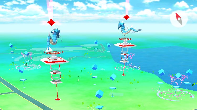 PokemonGOPod's tweet photo. Lotta Dragons in Miami #TeamValor https://t.co/hDfM12qmEV