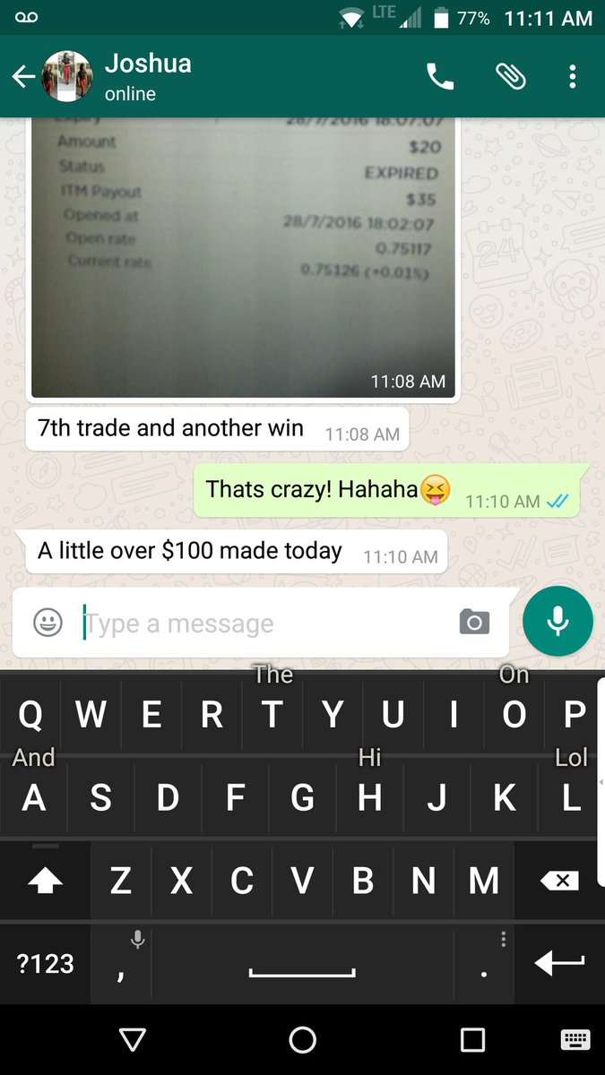 Tradersdivision's tweet photo. Hard work pays off! Good to see Joshua starting on the right path of trading binary options. His new to trading:) https://t.co/BSAdAoOM2h