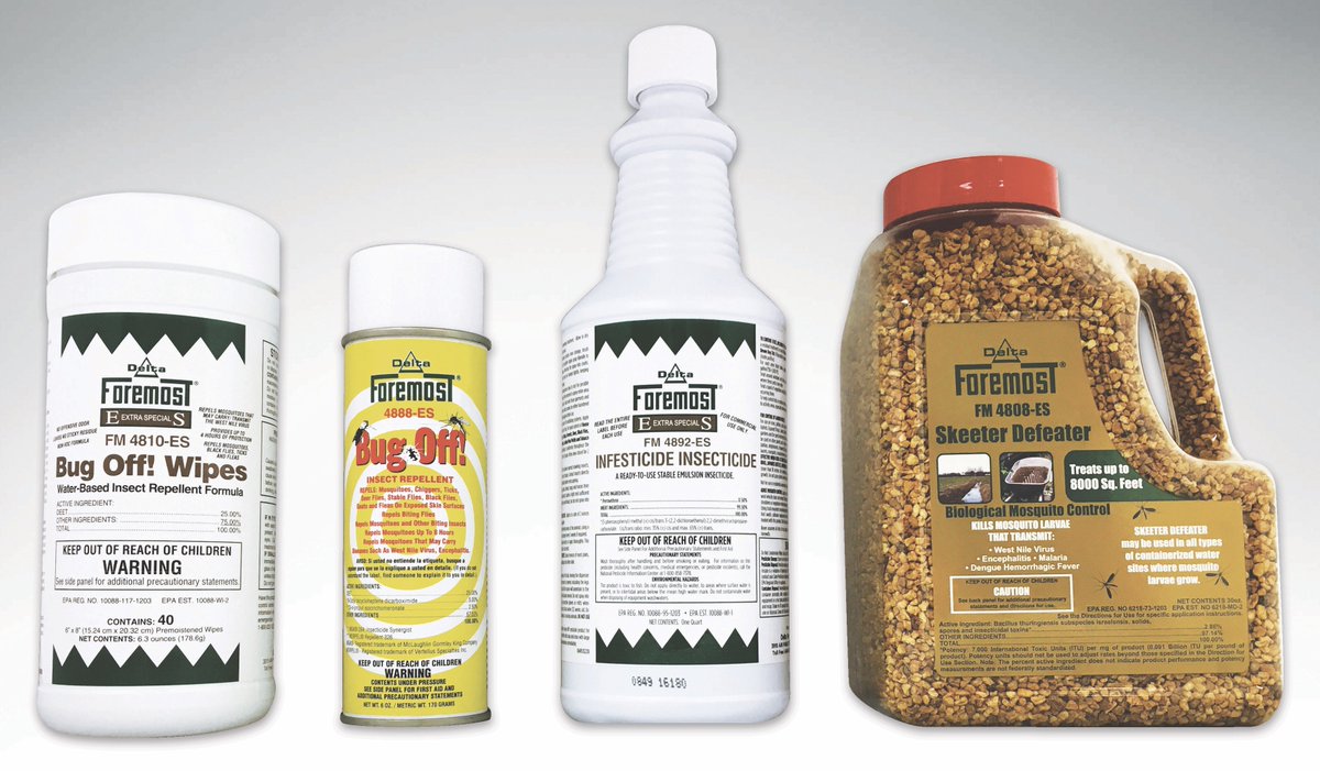 deltaforemost's tweet photo. A peek at our arsenal for combatting summer pests. Visit our website and contact us to learn more! #deltaforemost https://t.co/Y3XcFFtZp0