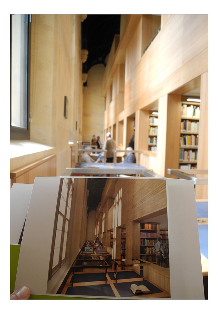borndigitalltd's tweet photo. Comparing my visualisations with the finished building.  Official opening of new Longwall Library, @magdalenoxford https://t.co/gKrgIRbx7o